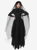 Costumi di Halloween per donne Cosplay Costume da sposa da vampiro Costume da palcoscenico per donne adulte