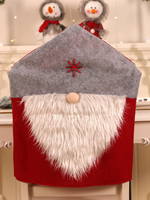 Costumi natalizi rossi in fibra di poliestere con cappelli natalizi grigi