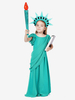 Costumi per spettacoli teatrali della statua della libertà di Halloween per bambini