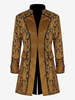 Costumi retrò a maniche lunghe in jacquard vintage giallo per uomo