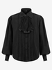 Costumi retrò a maniche lunghe in pizzo di poliestere rinascimentale vintage nero per uomo