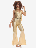 Costumi retrò anni 90 dorati Costumi tuta hip pop