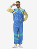 Costumi retrò blu anni 90 Abiti da ballo per feste in costume retrò Hi Pop da uomo