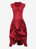 Costumi retrò neri Abito in poliestere in pizzo Tunica retrò da donna Costume da Maria Antonietta Abbigliamento vintage