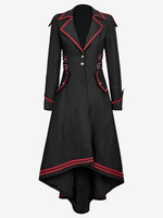 Costumi retrò neri Costume da donna Maria Antonietta a blocchi di colore in poliestere soprabito abito da ballo retrò