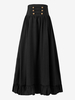 Costumi retrò neri Gonna in poliestere con lacci Gonna costume da Maria Antonietta retrò da donna Costume del XVIII secolo