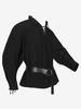 Costumi retrò per uomo a maniche lunghe in poliestere elegante vintage nero