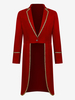 Costumi retrò per uomo a maniche lunghe in poliestere retrò vintage rosso