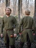Costumi retrò per uomo a maniche lunghe in poliestere retrò vintage verde