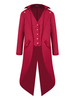 Costumi retrò per uomo Cappotto alto basso con bottoni vintage