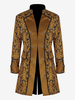 Costumi retrò per uomo in fibra di poliestere poliestere a maniche lunghe jacquard western vintage giallo