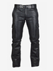 Costumi retrò per uomo in pelle PU retrò skinny vintage neri
