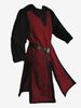 Costumi retrò per uomo in poliestere a maniche lunghe retrò vintage nero