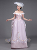 Costumi retrò rosa chiaro Fiori Cappello in poliestere Costume occidentale da donna Maria Antonietta Abbigliamento vintage