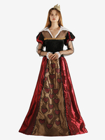 Costumi retrò rossi Abito in poliestere da donna Abito retrò Abito da ballo in costume di Maria Antonietta