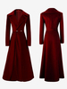 Costumi retrò rossi Cappotto in poliestere Abito retrò da donna Marie Antoinette Costume Party Prom Dress