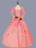 Costumi retrò rossi Ruffles Poliestere Marie Antoinette Costume Stripes Dress Womens Retro Tunica Party Prom Dress