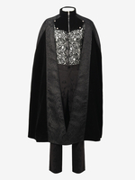 Costumi retrò senza maniche in poliestere vintage nero per uomo
