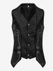 Costumi retrò senza maniche in poliestere vintage nero per uomo