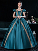 Costumi rococò vittoriani vestono il costume corto di Maria Antonietta blu reale