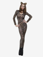 Costumi Zentai con stampa leopardata e sexy da donna