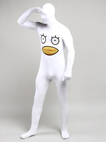 Costumi Zentai per adulti anatra sexy in lycra e spandex a blocchi di colore a figura intera