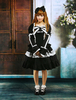 Cotton Black Lace Bow Lolita Outfit Dress