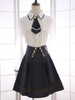 Cravatta bianca cotone Chic Lolita camicia donna