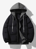 Giacca da uomo in cotone sciolto coppia tinta unita con cappuccio giacca in cotone spesso cappotto in cotone