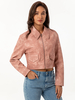 Giacche da donna con collo rovesciato cerniera casual casual"idiano giacca rosa loto per le donne