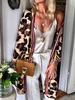 Giacche da donna Giacca invernale bianca ecru con stampa oversize oversize stampata allamericana