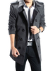Giacche da uomo Cappotti Collo alto Maniche lunghe Opera darte Cappotto blazer di qualità grigio casual