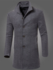 Giacche da uomo Cappotti Collo alto Maniche lunghe Opere darte Casual Nero Moda Cappotti