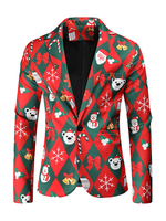 Giacche Giacche Per Uomo Abiti Casual Modello Natalizio Casual Rosso Rosso Eleganti Abiti Casual
