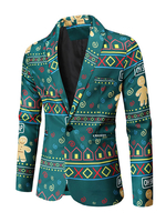 Giacche Giacche Per Uomo Abiti Casual Modello Natalizio Verde Cool Abiti Casual