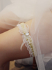 Giarrettiera da sposa con strass in poliestere favoloso