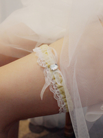 Giarrettiera da sposa con strass in poliestere favoloso
