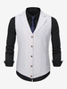 Gilet da uomo da cerimonia formale con colletto rovesciato bottoni casual da abito
