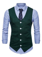 Gilet da uomo Gilet da uomo in cotone con scollo tondo Vestibilità regolare