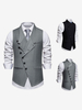 Gilet da uomo gilet monopetto obliquo per feste di matrimonio
