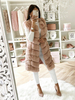 Gilet di pelliccia sintetica in peluche aperto sul davanti tinta unita senza maniche profondo albicocca vestibilità comoda autunno inverno capispalla midi per donna