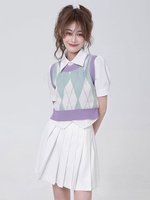 Gilet in lana Sweet Lolita Top in poliestere Gilet in lana Lolita invernale