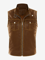Gilet retrò lavato in velluto da uomo taglie forti gilet invernali