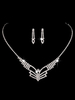 Gioielli in argento da sposa Set Orecchini Farfalla Collana Accessori da sposa