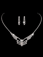 Gioielli in argento da sposa Set Orecchini Farfalla Collana Accessori da sposa