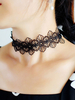 Girocollo da sposa in pizzo nero