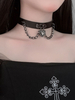 Girocollo Lolita gotico Dettagli in metallo Motivo a cuori Metallo Varie Girocollo Lolita nero