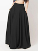 Gonna da donna Pantaloni da donna oversize a vita alta con pieghe nere