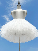 Gonna Lolita bianca da donna con sottogonne Sweet Lolita