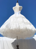 Gonna Lolita bianca in pizzo di poliestere con sottogonne Sweet Lolita